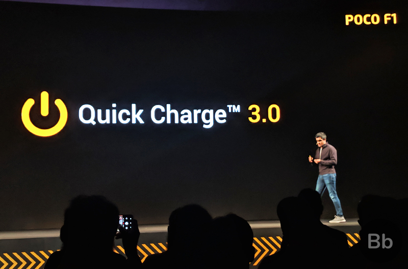 Poco F1 Supports Quick Charge 4+
