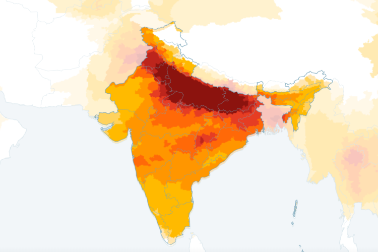 air pollution map of india Who S Air Quality Index Shows Life Expectancy In India Down By 4 Years air pollution map of india