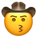 skeptical_kissing_face_with_cowboy_hat