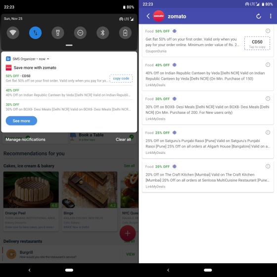 Microsoft Sms Organizer Now Shows You New Offers Coupons In India