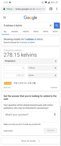 Google Search Now Directly Answers Some Questions Without Showing Other Results