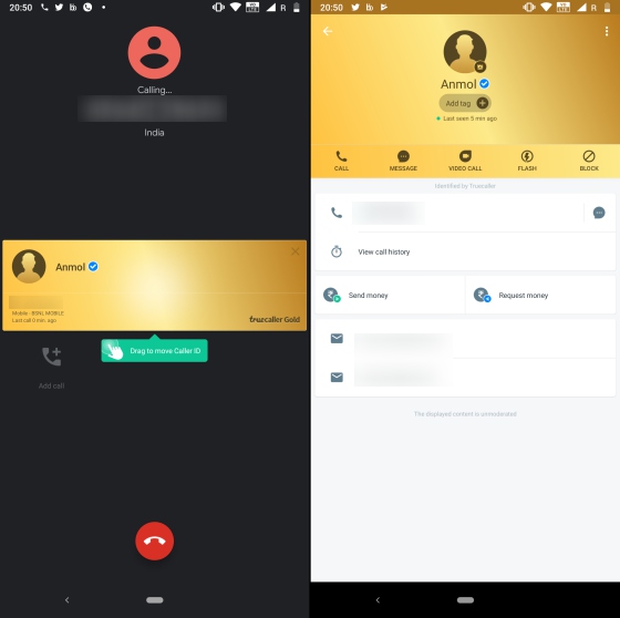 truecaller gold caller ID