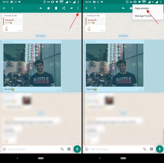 WhatsApp Adds Option to “Reply Privately” in Latest Android beta