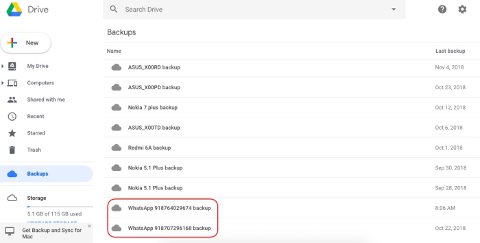 google drive whatsapp backup download auf pc