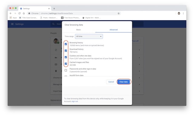 1. Clearing All Browsing Data and Flush Browser DNS Cache 2