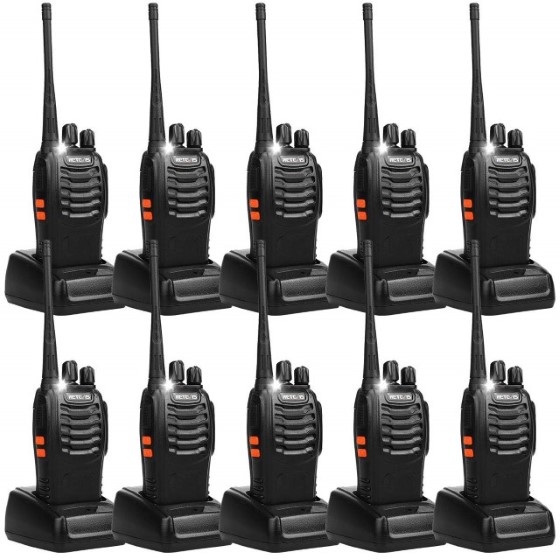 5. Retevis H-777 UHF Long Range Rechargeablec Walkie Talkies