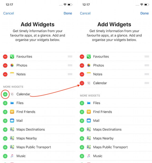 comment ajouter des widgets sur iphone 6