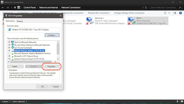 DNS_Probe_Finished_Nxdomain pada Windows00004