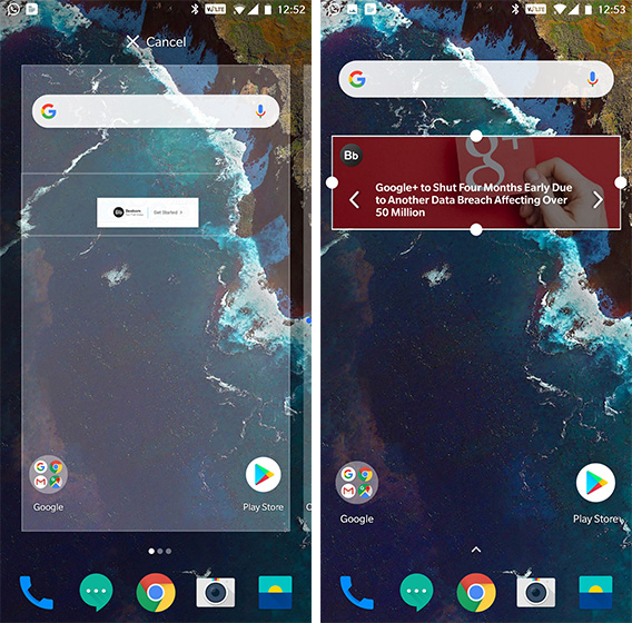 Add Widgets Android