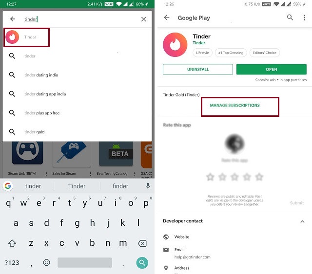 How to Cancel Tinder Gold Subscription on Android 1