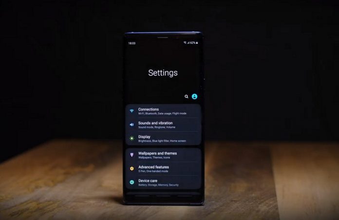 samsung note 9 one ui 3