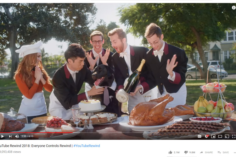 YouTube Rewind 2018 Is Officially the Most Disliked YouTube Video of All Time