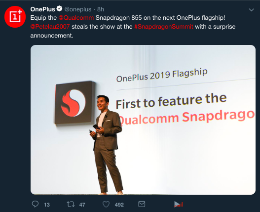 OnePlus Qualcomm Snapdragon 855
