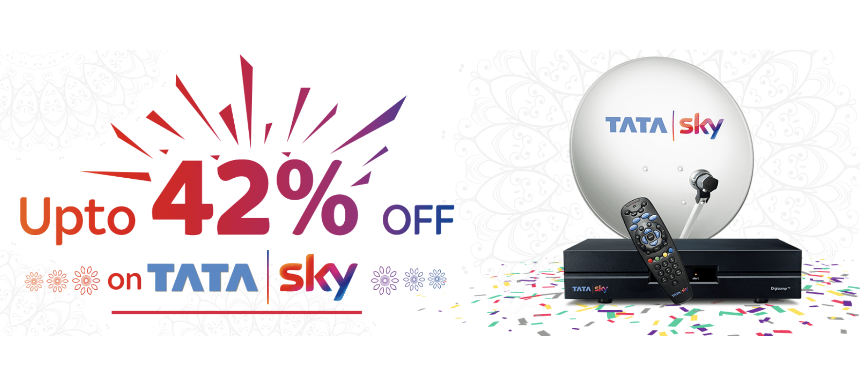 Tata Sky Offers up to 42% Discount to New Users