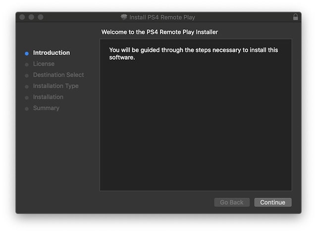 Installing remote play on Mac