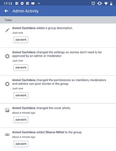 Facebook Testing Admin Activity Filters for Groups and Redesigned Profile Page