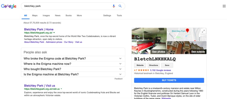 bletchley park google search