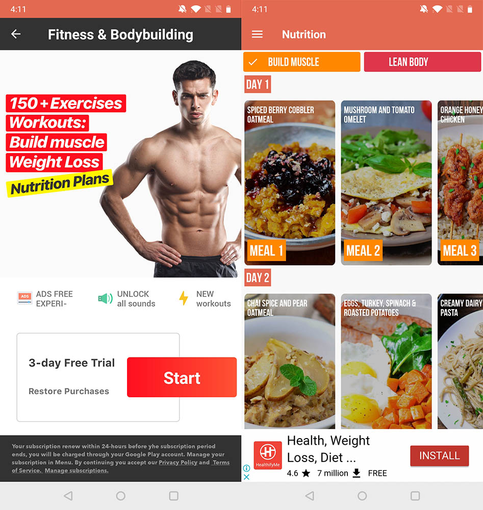 Best Workout Apps fitness bodybuilding