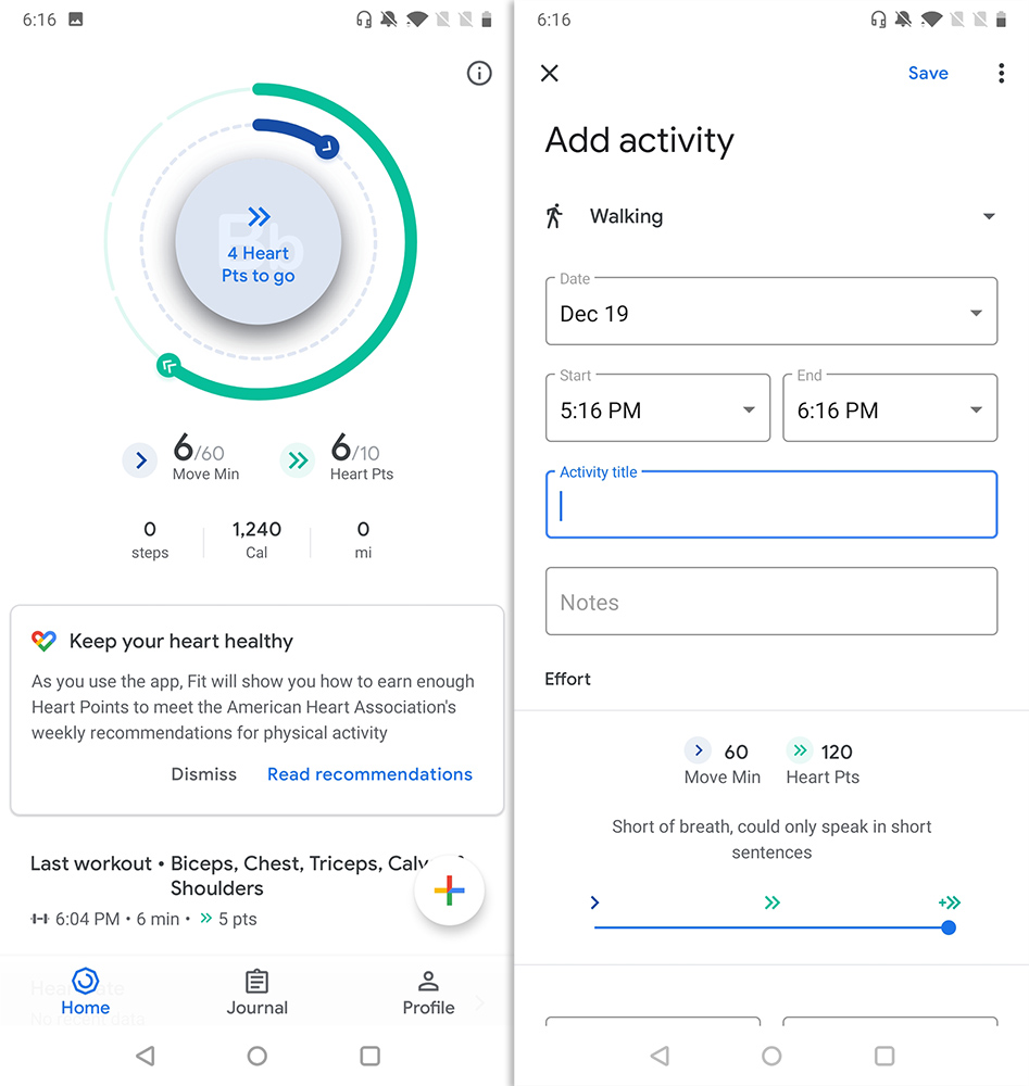 Best Workout Apps google fit