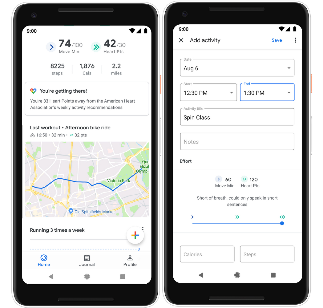 Google Fit Gets Improved Tracking Widgets, Breathing Assistance