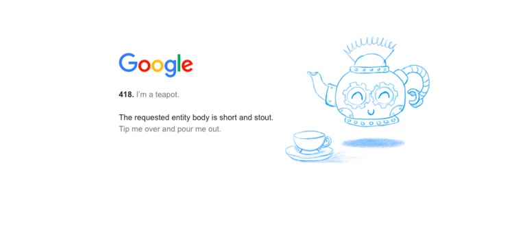 google teapot easter egg