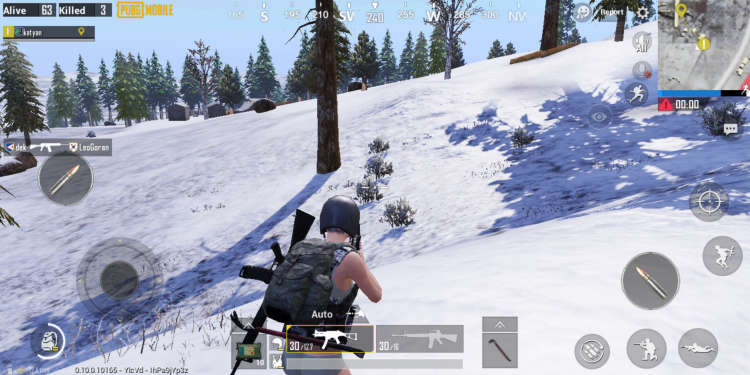 PUBG Mobile no footsteps in snow