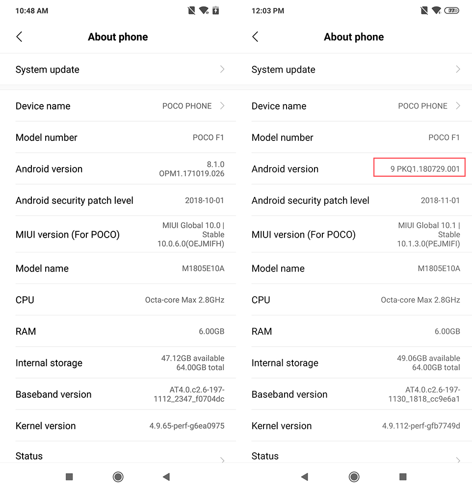 Poco F1 Receives Stable Android Pie Update: Don't Wait for the OTA