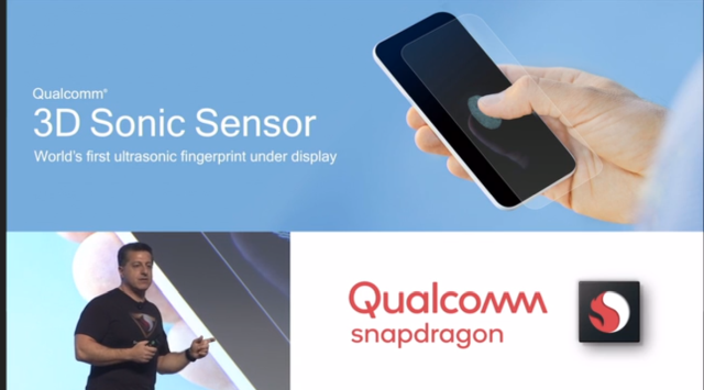 Qualcomm 3D Sonic Under-Display Fingerprint Sensor Announced; Could Be Seen in Galaxy S10