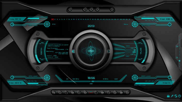 rainmeter themes 2021