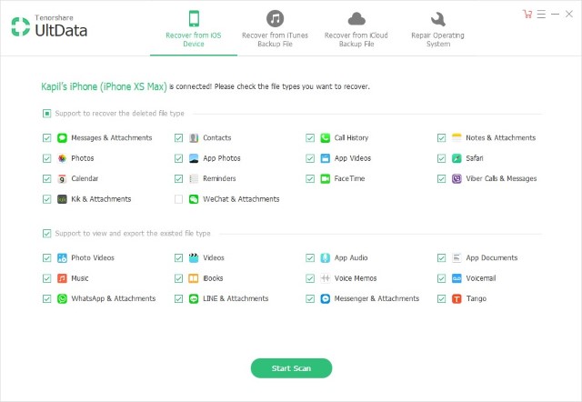 tenorshare ultdata iphone data recovery