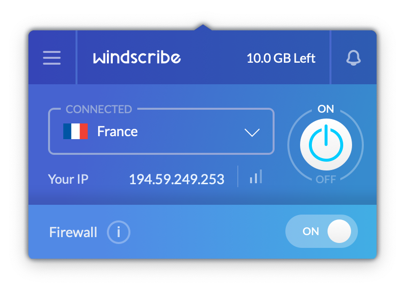 windscribe screenshot