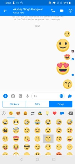 1. Adjust the Size of Emojis Before Sending