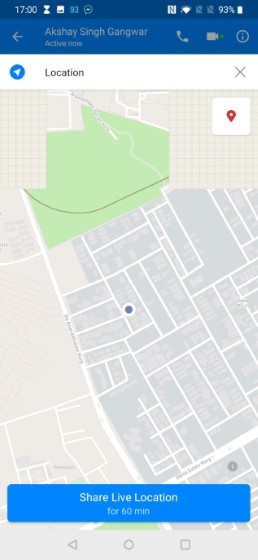 3. مشاركة Live Location 2