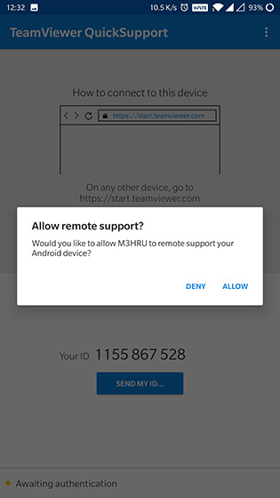 Allow Remote Support