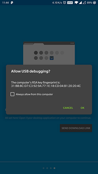 Allow USB Debugging on Your Android Device