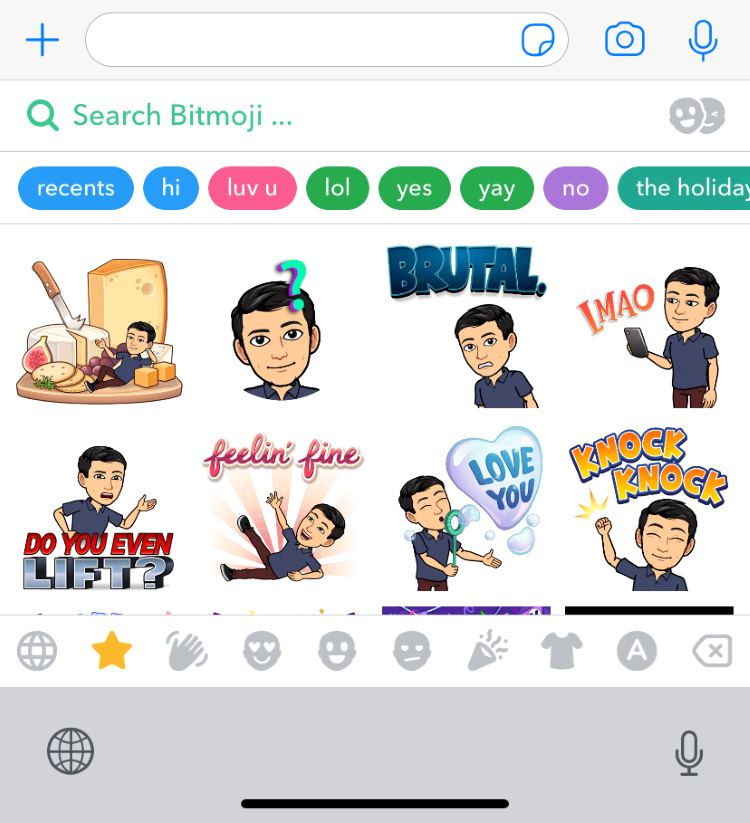 Klawiatura Bitmoji