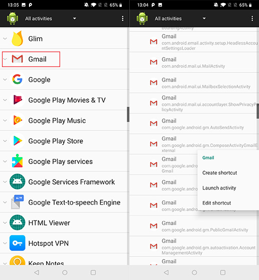 text shortcuts android