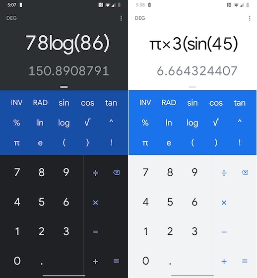 Google calculator