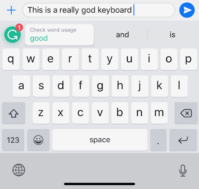 grammarly key board