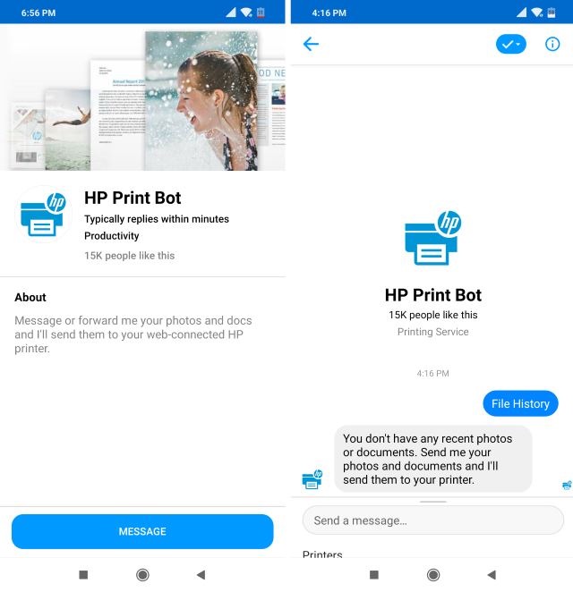 HP Print Chatbot
