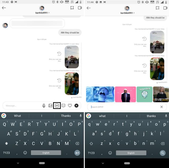 Instagram GIF support