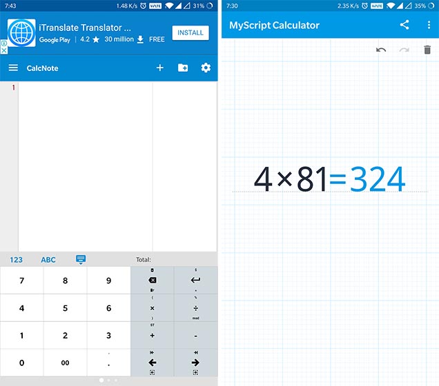 MyScript Calculator