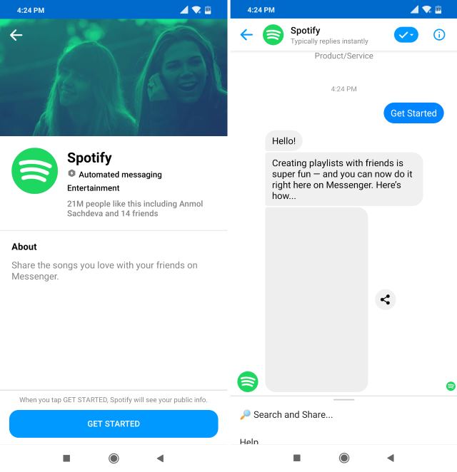 Spotify chatbot