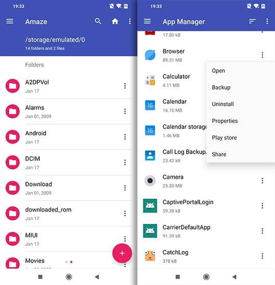 Open Source Android Apps amaze file managet