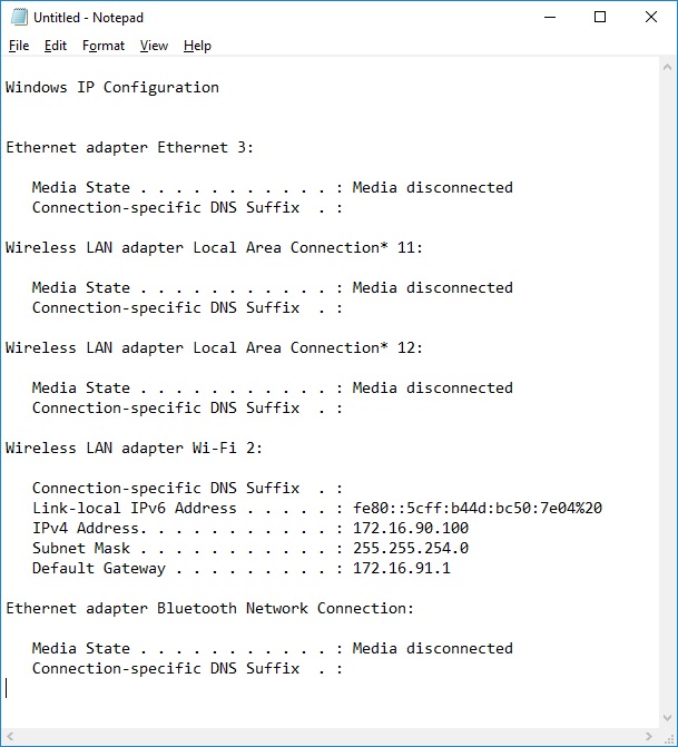 useful command prompt commands for networking