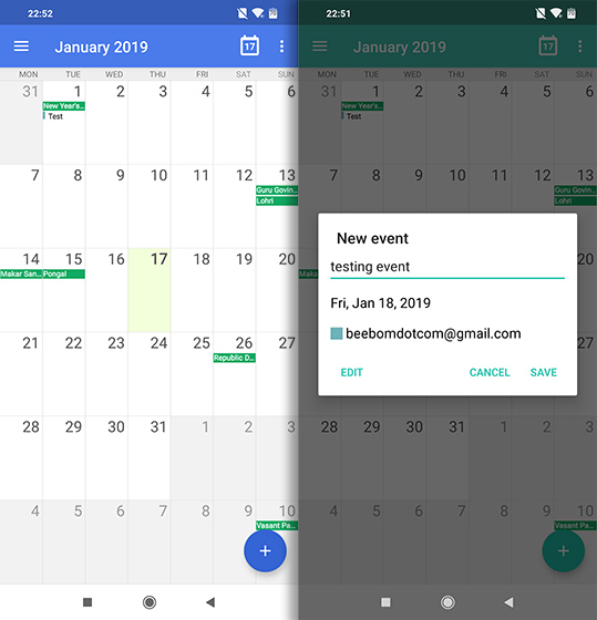 Open Source Apps For Android etar calendar