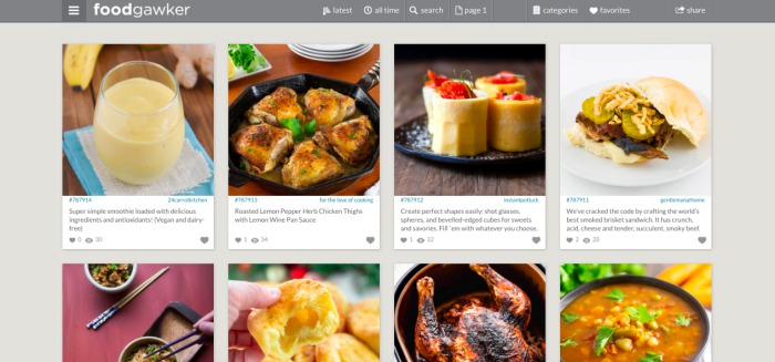 foodgawker - pinterest for foodies