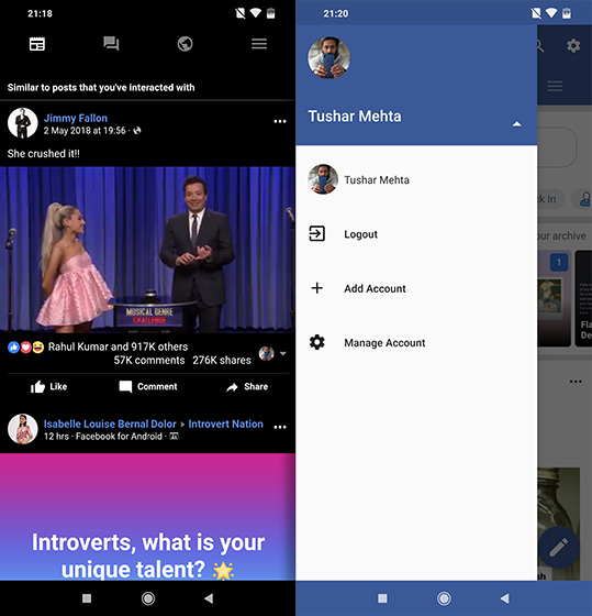 open source apps for Android frost facebook