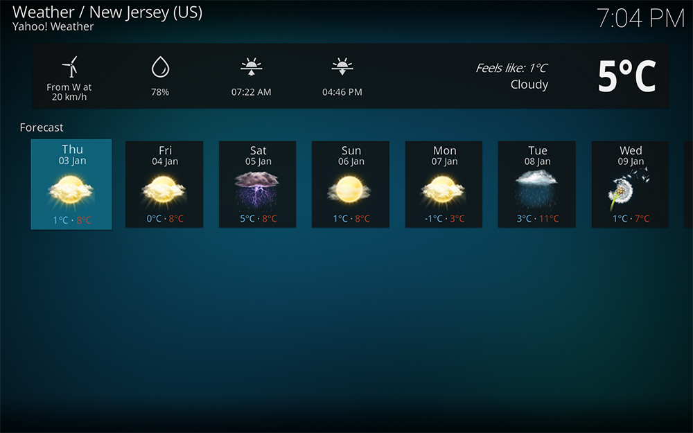 Trucs et astuces Kodi météo