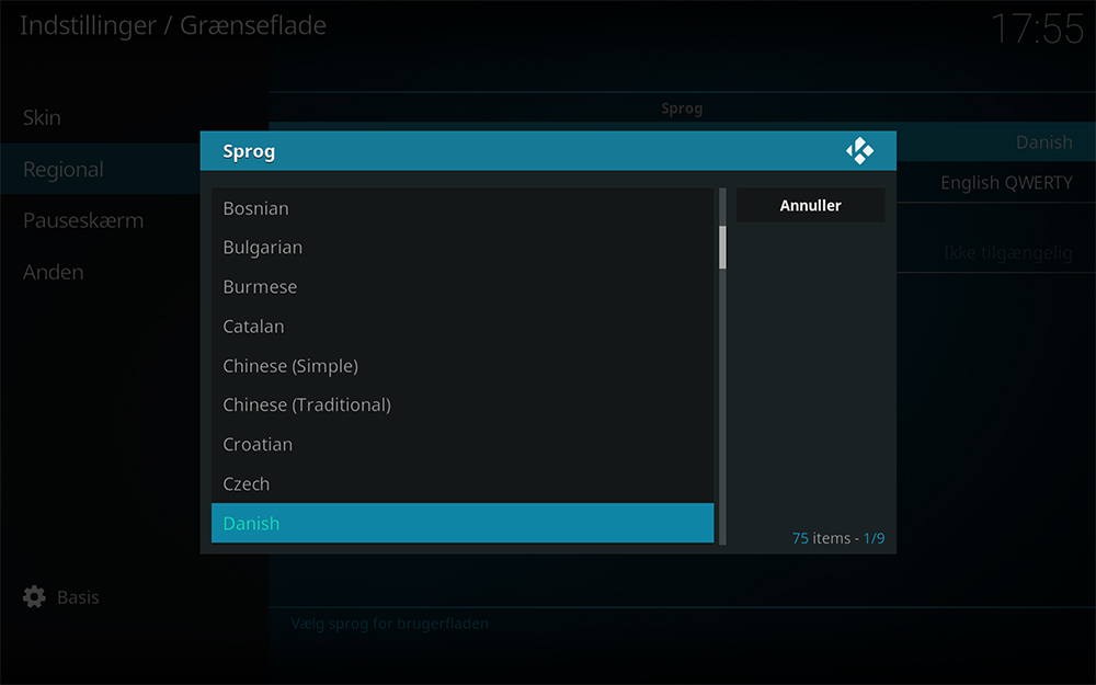 Kodi Tips and Tricks region language